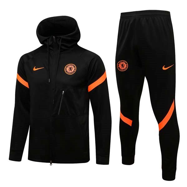 Hoodies Chelsea 2022 Schwarz Orange